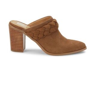 Like new- Dolce Vita Ruthy Block Heel Suede Mules